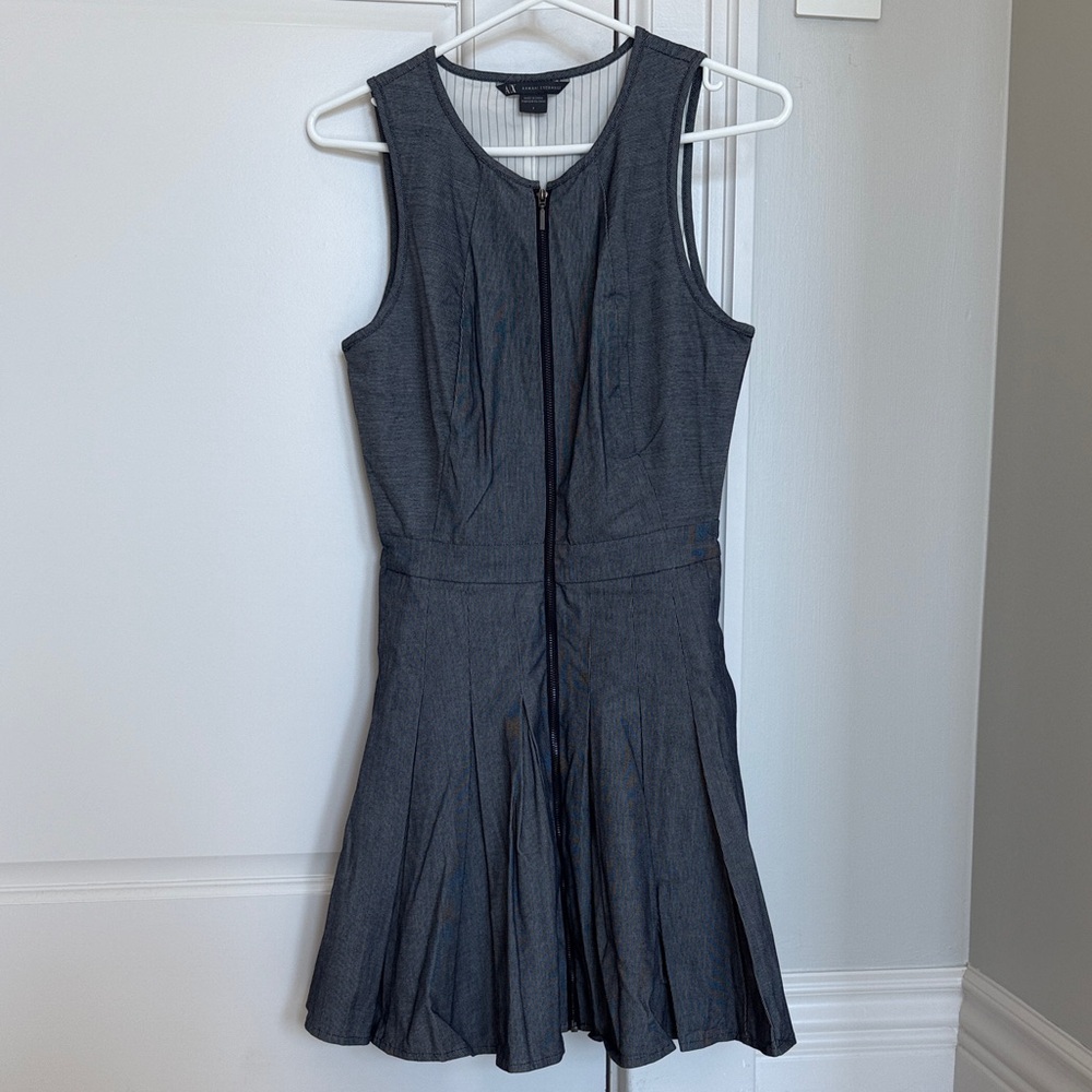 Elegant Denim Sleeveless Dress